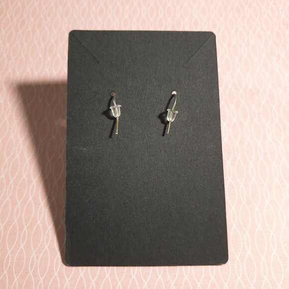 Vintage Dangle Earrings Mother Of Pearl Beads Shell Discs Fashion Handmade - Picture 4 of 5